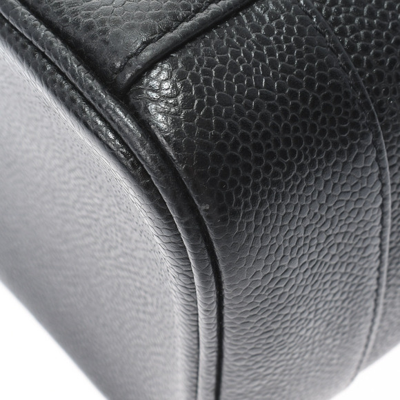 Chanel Vanity Black Gold Hardware Caviar Skin Handbag - Picture 8 of 11